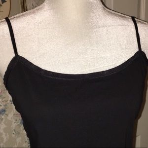 Ann Taylor Tops - Ann Taylor Satin Trim Black Cami Ann Taylor Tops - Ann Taylor Satin Trim Black Cami